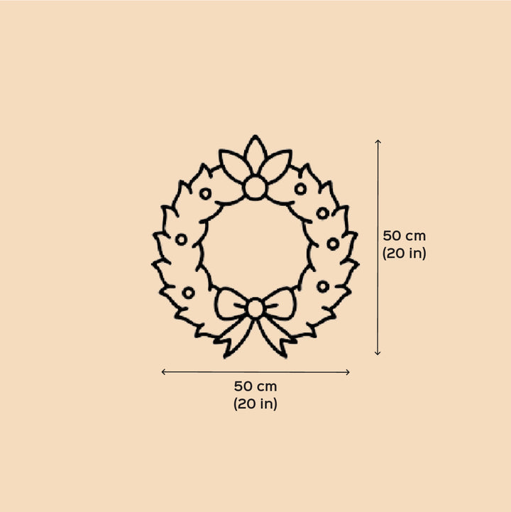 Handmade Ecofriendly Corn Husk Side Flower Wreath