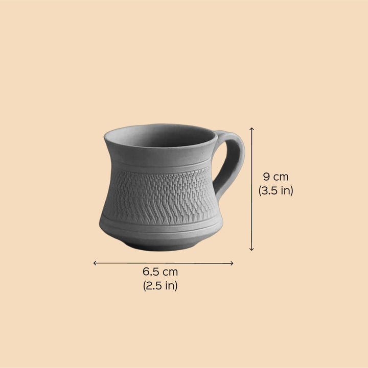 Handmade Royal Terracotta Tea Cups | Set Of 6
