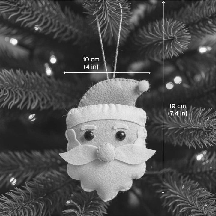 Handmade Felt Santa Clause Christmas Ornaments