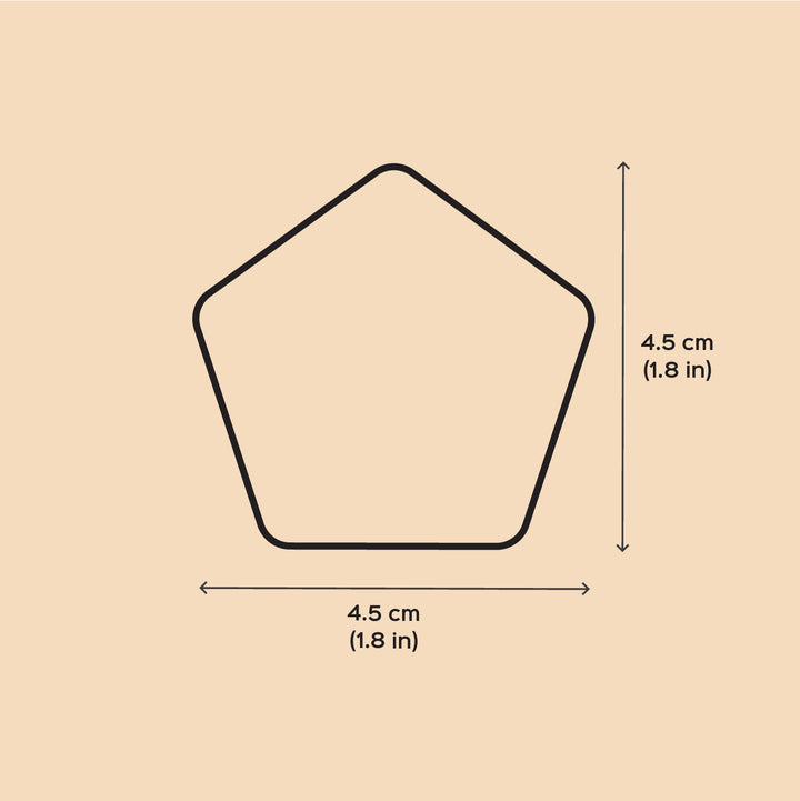 Handmade Hexagon Shaped Design Terracotta Oil Lamp / Diya | Set Of 4