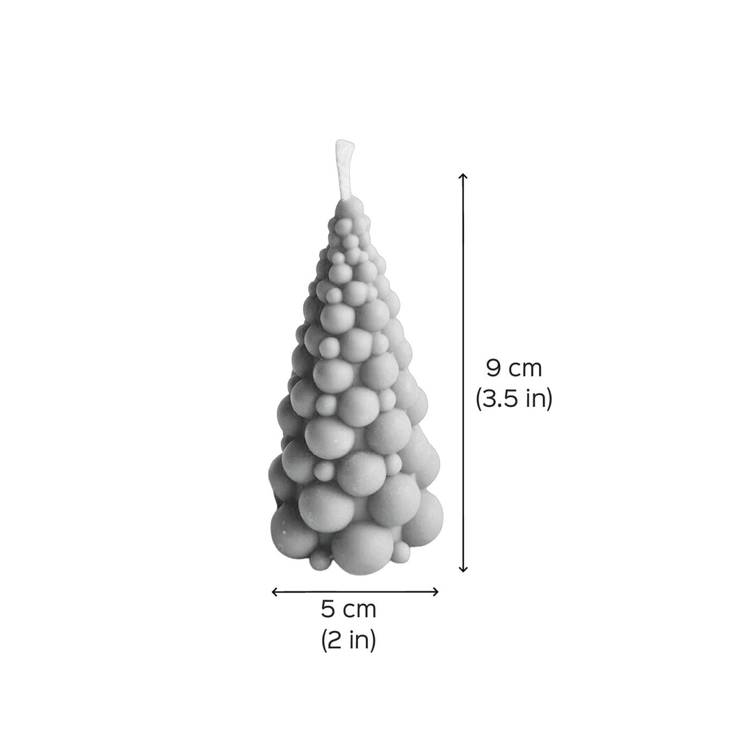 Handmade Bubble Xmas Tree Soy Wax Candle For Christmas Decoration