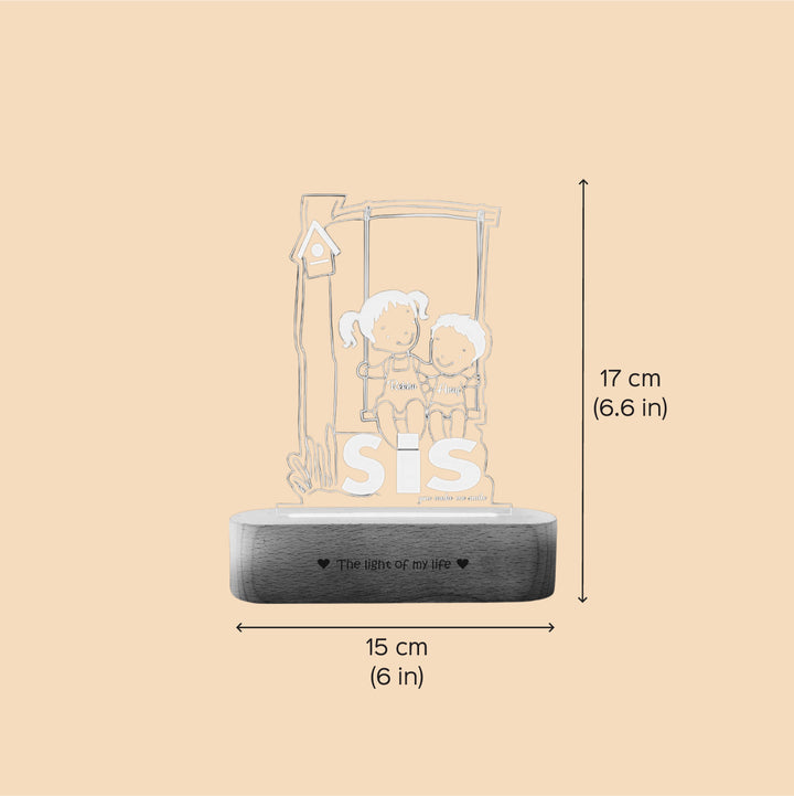 Personalized Engraved My First Friend Acrylic Table Lamp