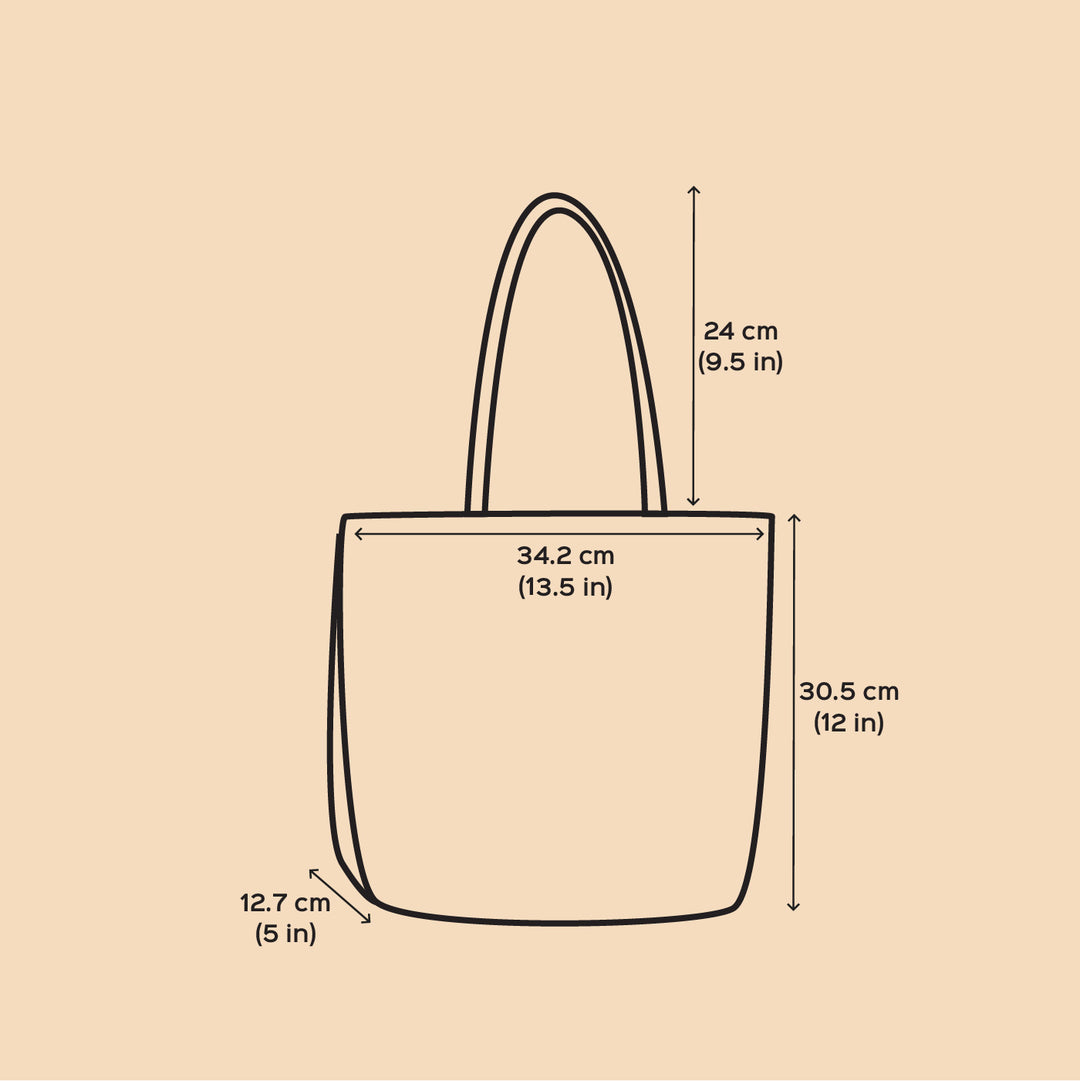 Grey And Brown Horizontal Stripes Handmade Wire Koodai Tote Bag