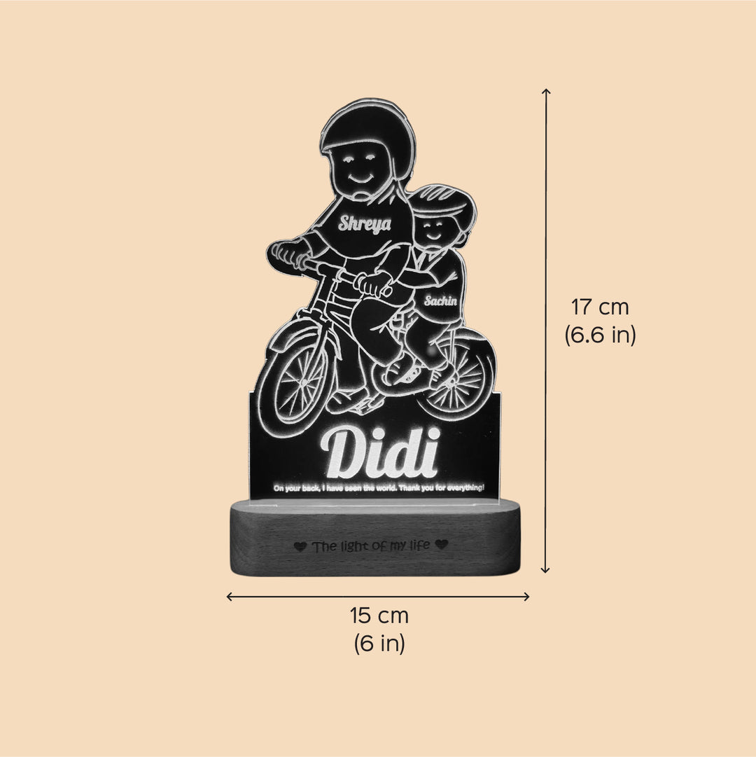 Personalized Engraved Didi's Mentorship Tribute Acrylic Table Lamp