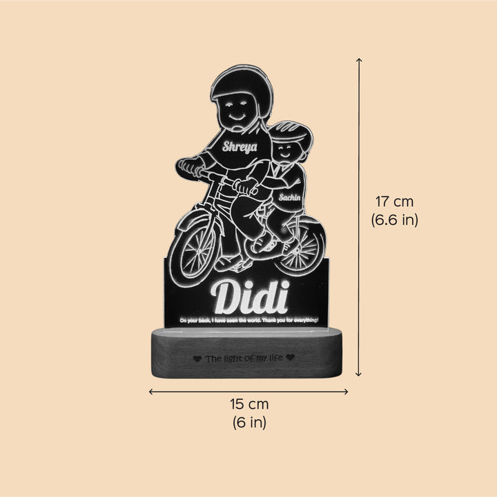 Personalized Engraved Didi's Mentorship Tribute Acrylic Table Lamp