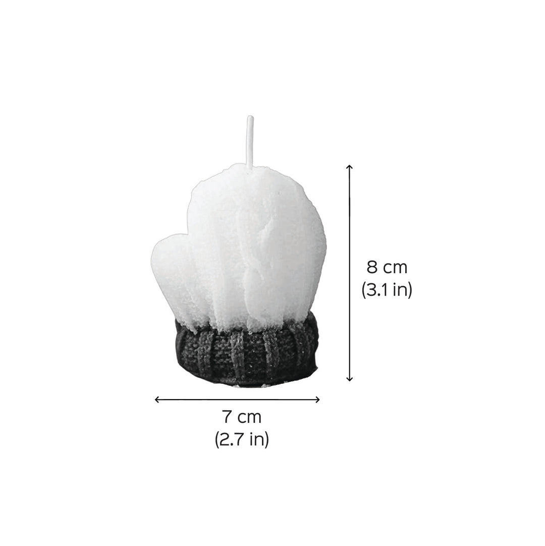 Handmade Mitten Soy Wax Candle For Christmas Decoration | Set Of 2