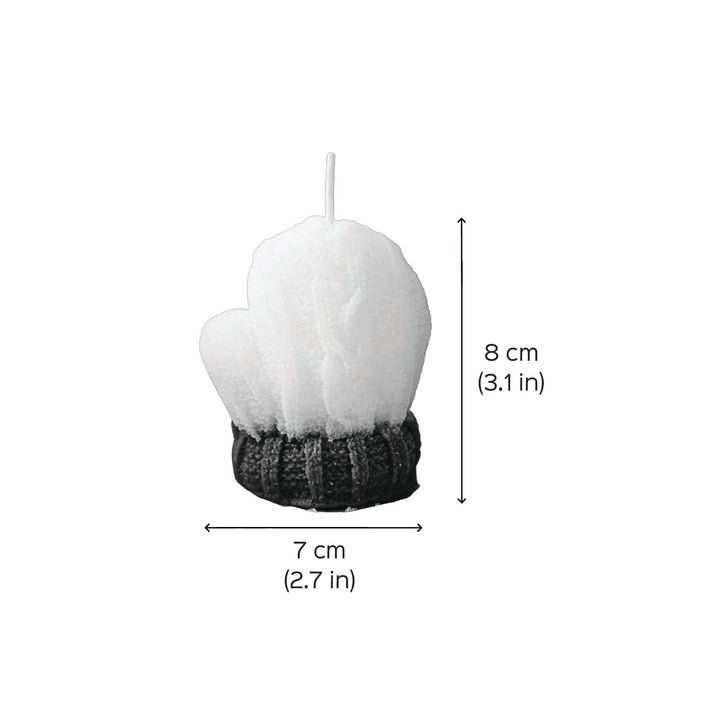 Handmade Mitten Soy Wax Candle For Christmas Decoration | Set Of 2