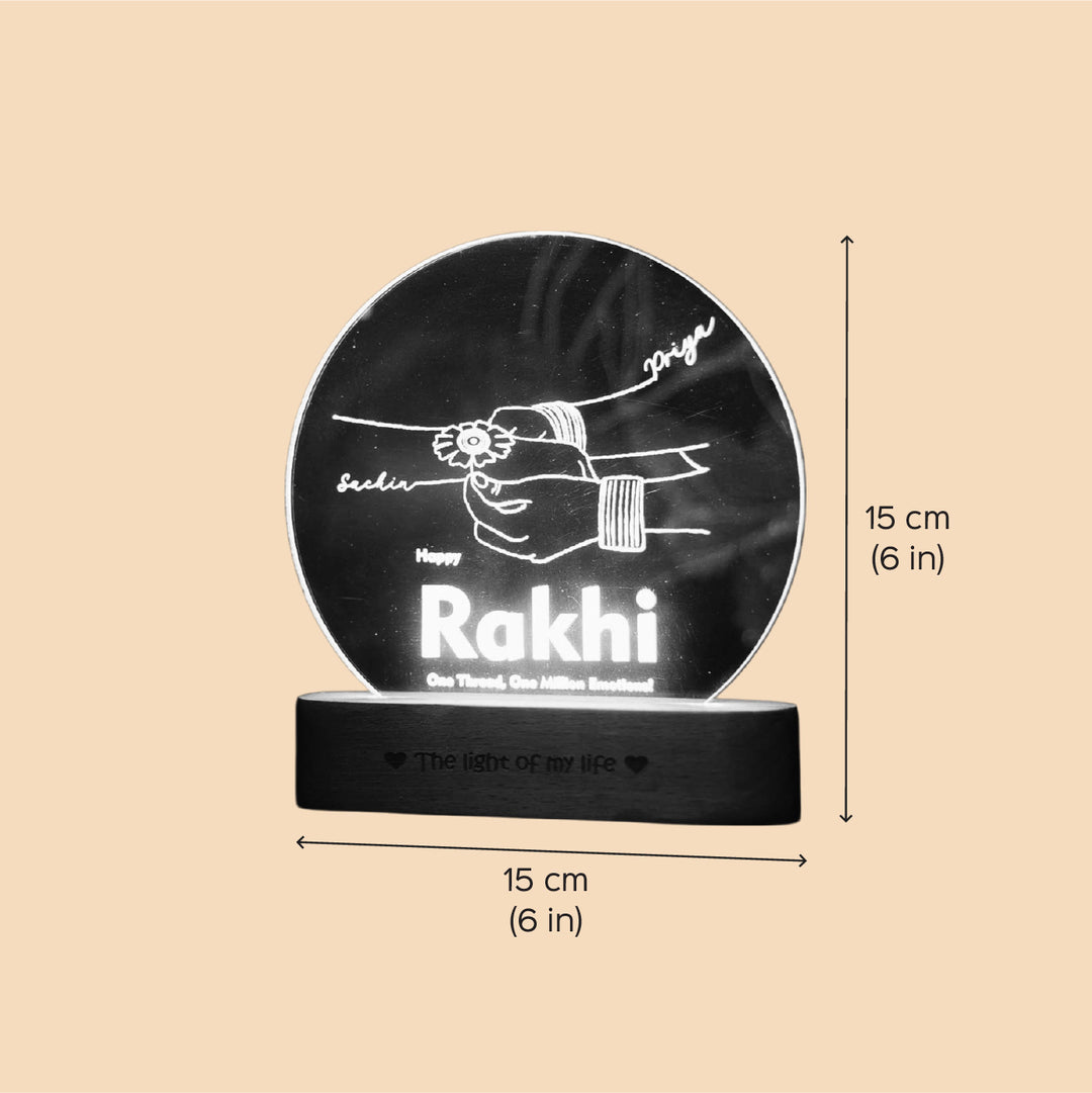 Personalized Engraved Sacred Tie Theme Acrylic Table Lamp