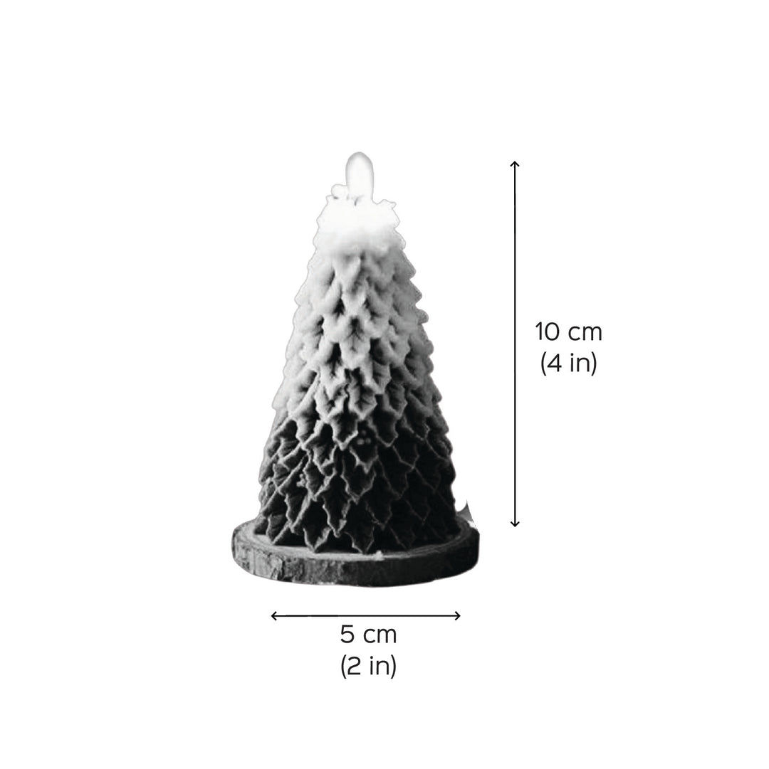 Handmade Curve Tree Soy Wax Candle For Christmas Decoration