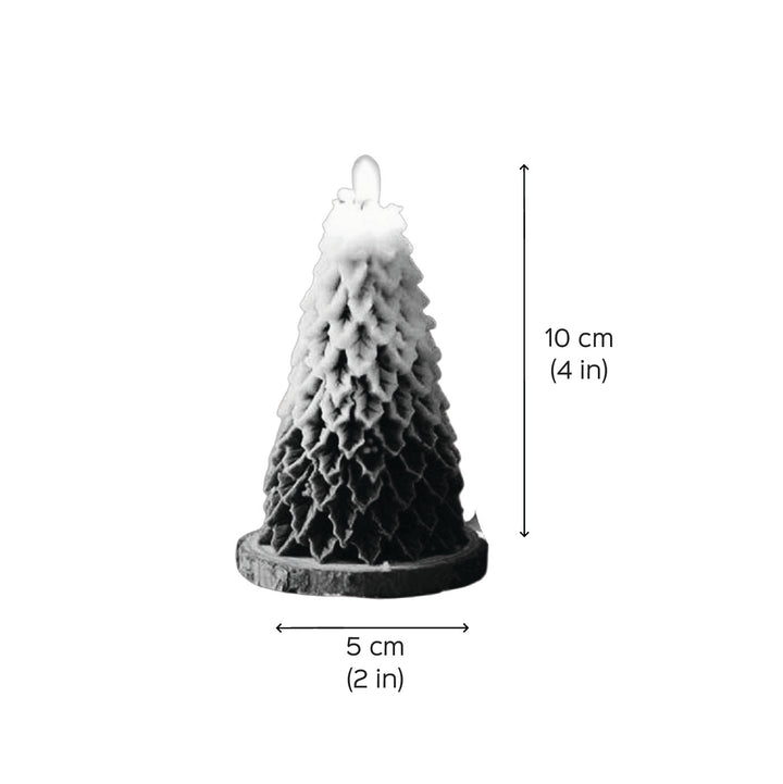 Handmade Curve Tree Soy Wax Candle For Christmas Decoration