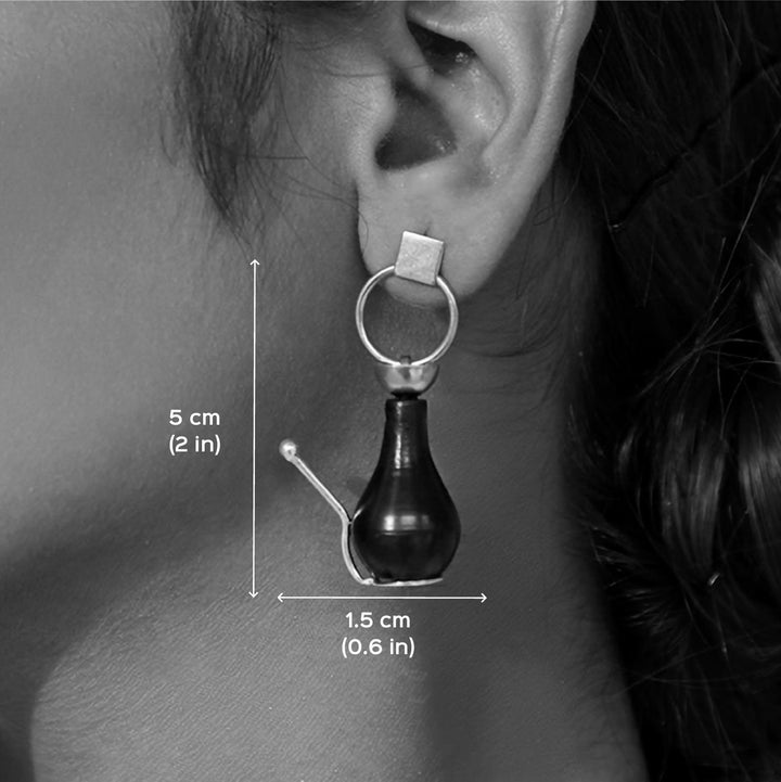 Statement Handmade Gudgudi Brass Earrings | 22K Gold Plated