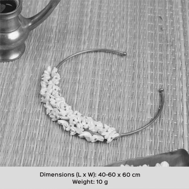 Handmade Textile Art Round shiuli Dupion Silk Fabric Choker
