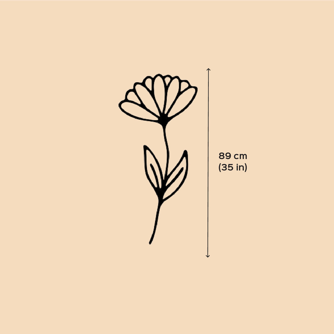 1 Pc| Handmade Corn Husk Kevda Design  Flower Stick