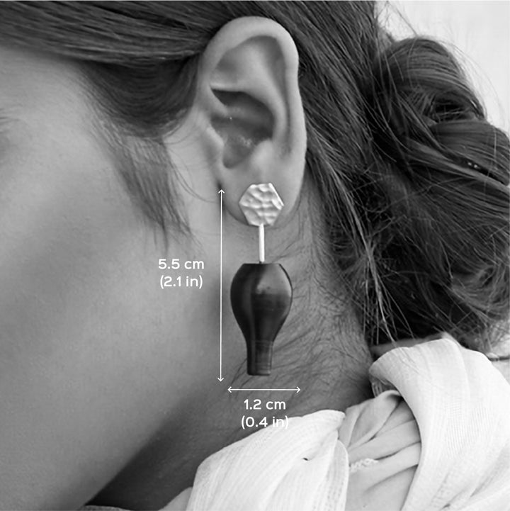 Minimal Handmade Inverted Pot Earrings | 22K Gold Plated