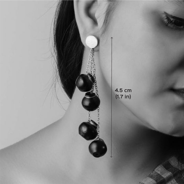 Statement Handmade Sikahar Multiple Pots Hanging Brass Earrings | 22K Gold Plated