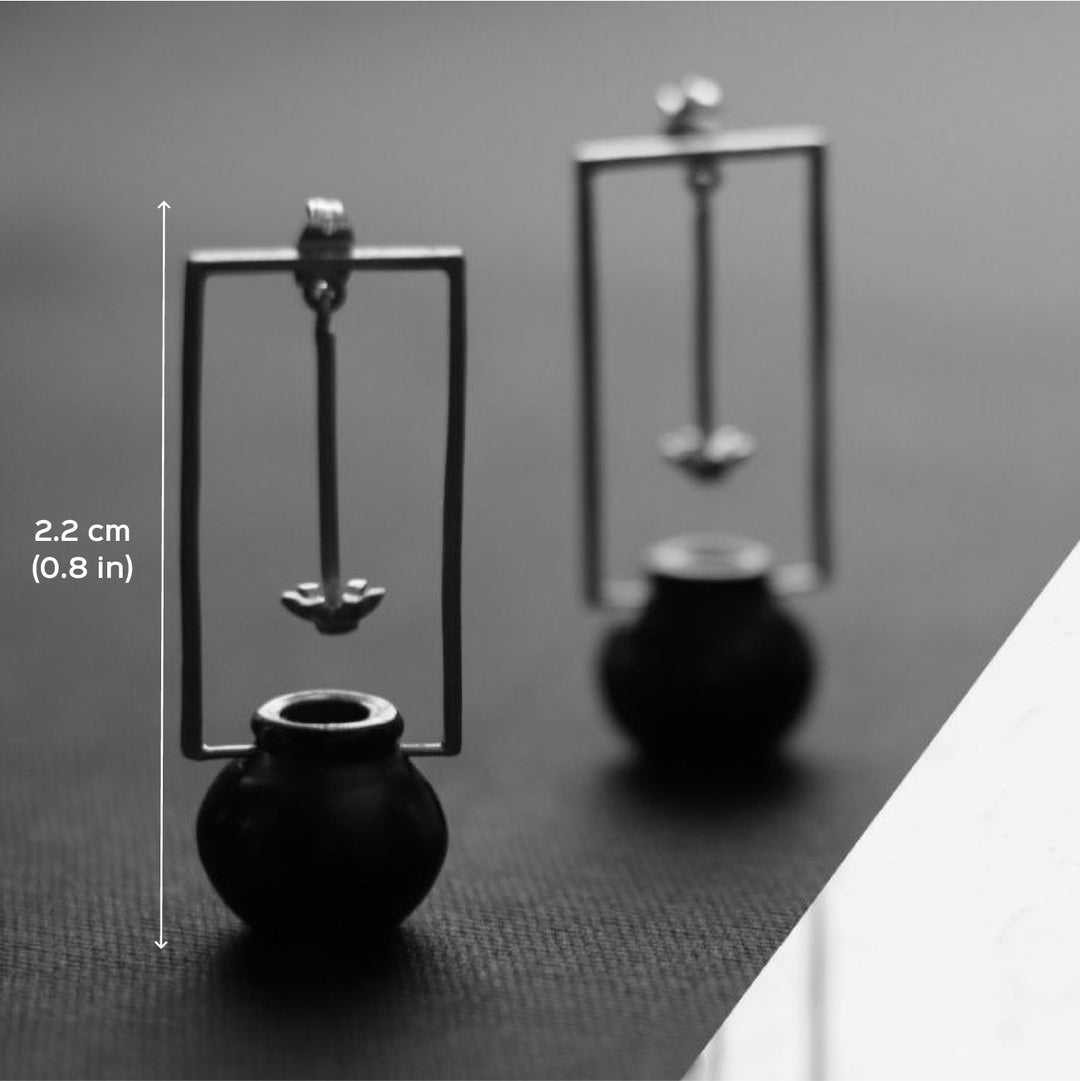 Statement Handmade Mathni Design Brass Earrings | 22K Gold Plated