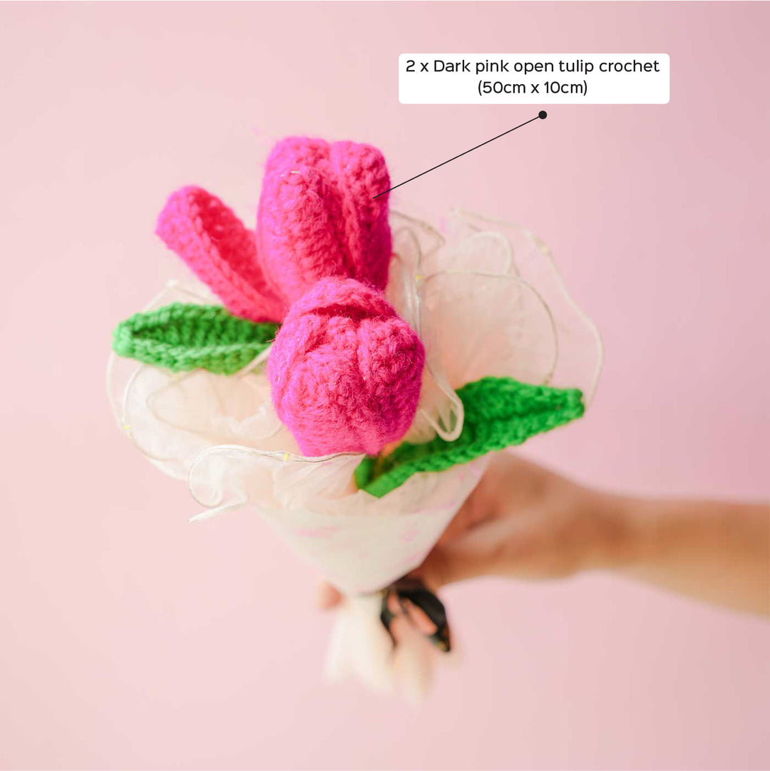 Handmade Crochet Blooms Flower Bouquet