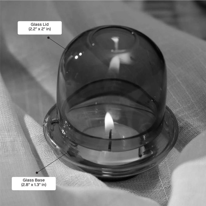 Durable Dome Shaped Glass Tealight Holder