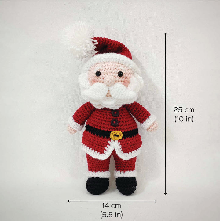 Handmade Crochet Santa Claus Toy Crochet | Secret Santa Gift Ideas