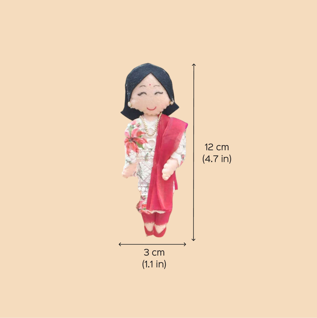 Photo Personalized Handmade Mother Theme Felt Doll