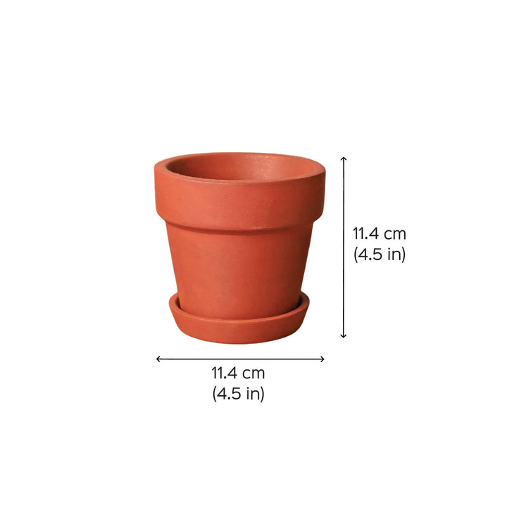 Handmade Small 4.5 Inch Gamala Planter Terracotta Planter Pot
