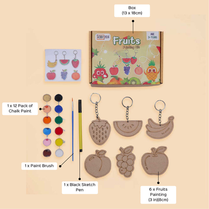 Pre Marked Fruits Paintings MDF Wood DIY Kit