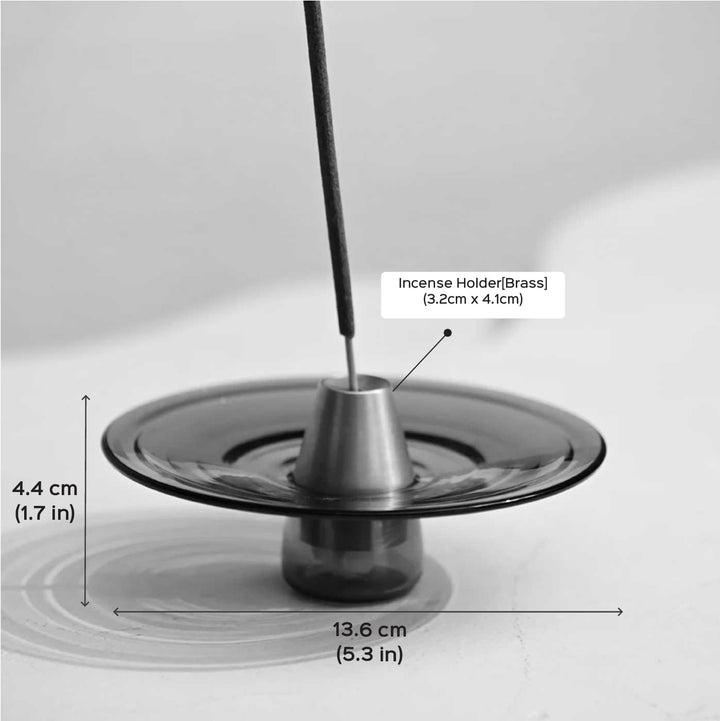 Minimal Design Glass Incense And Sage Holder