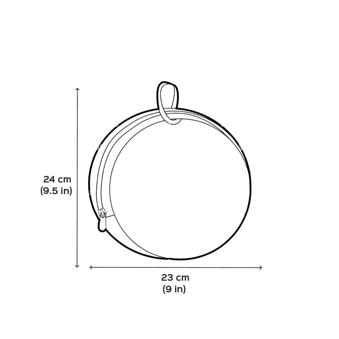 Personalized Embroidered Yellow Mellow Round Sling Bag