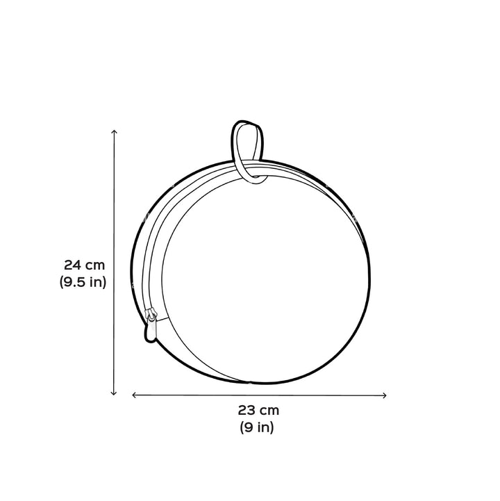 Personalized Embroidered Yellow Mellow Round Sling Bag