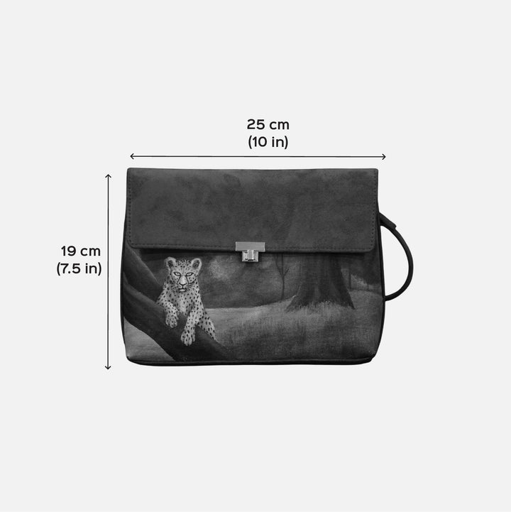 Hand-Painted Free & Fierce Shoulder Bag