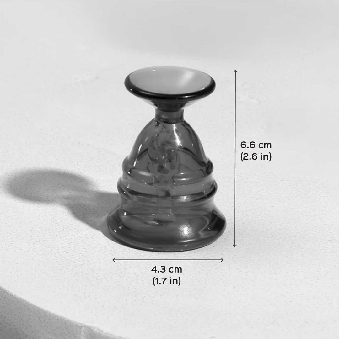 Durable Small Amber Glass Bell