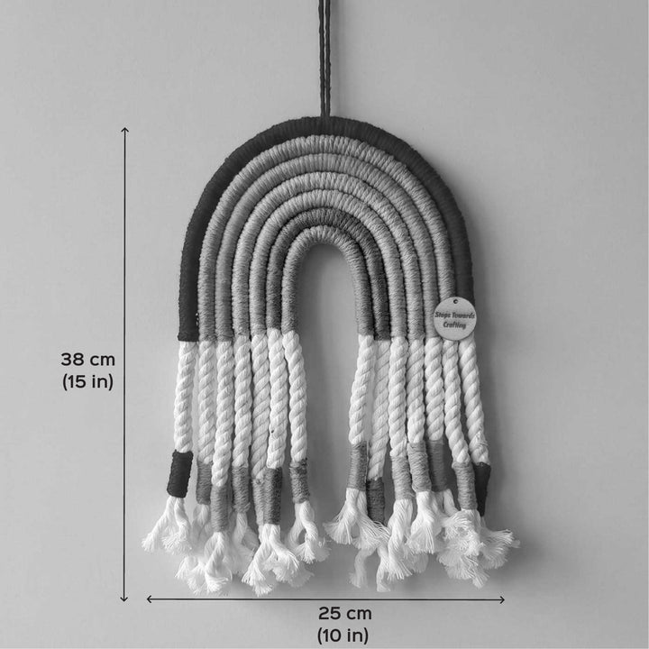 Handmade Macrame Rainbow Theme Hanging