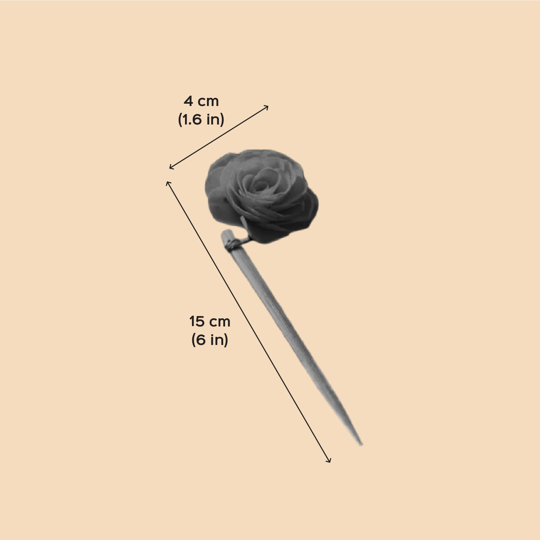 Handmade Tulip Design Bamboo Bunstick