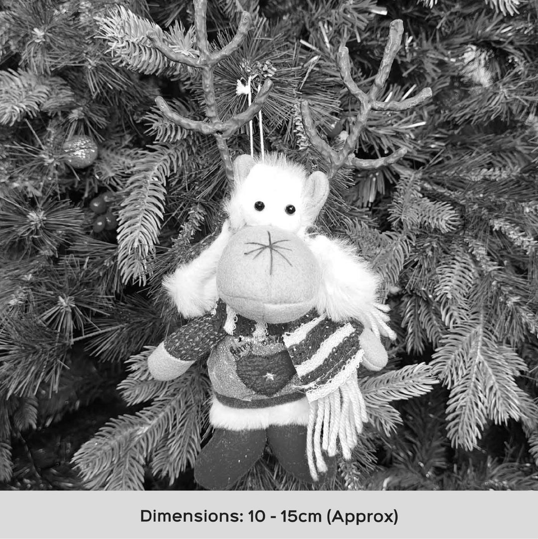Handmade Nordic Noel - Reindeer Plush Ornament