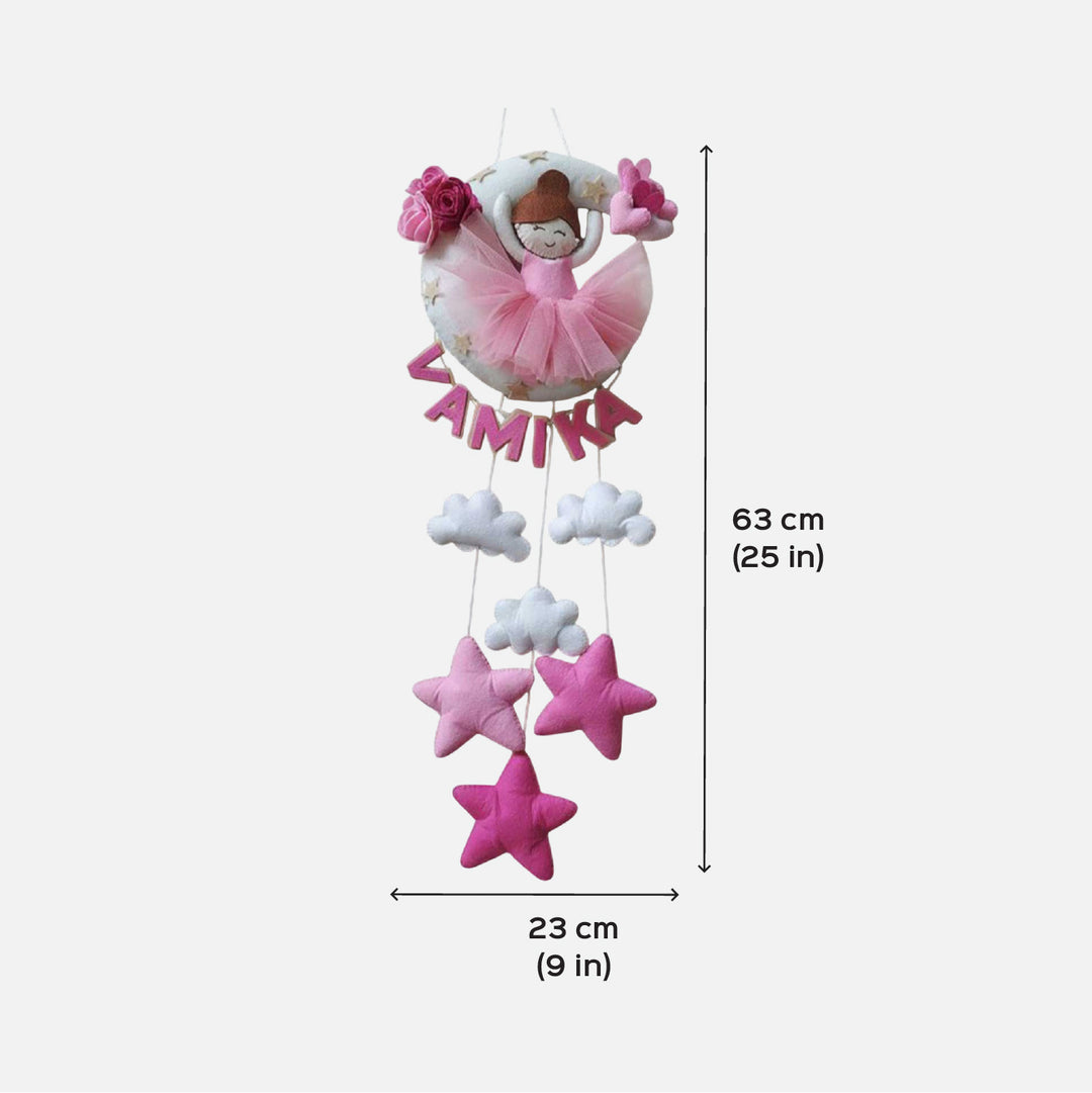 Personalised Dancing Doll Felt Hanging