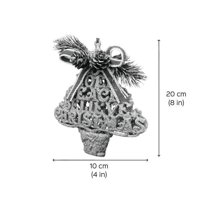 Handmade Love, Noel, Peace Glitter Wooden Ornaments For Christmas Tree Decoration