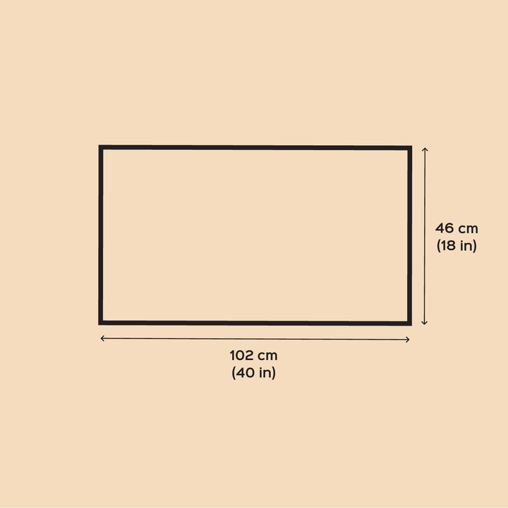 18 X 40 Inch | Handmade Canvas Yamunaras Painting