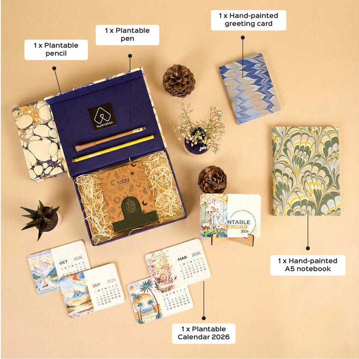 Plantable Stationery Gift Box With Calendar - 2026