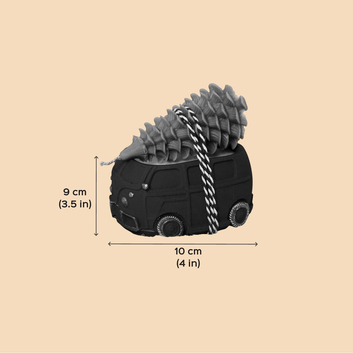 Handmade Soy Wax Retro Christmas Van With Christmas Tree Candle