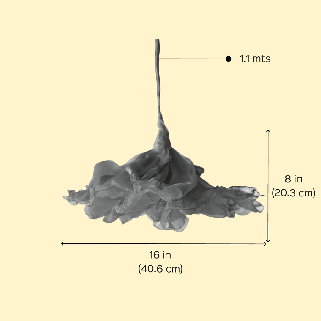 Elegant Organza Purple Flower Lamp | Premium Statement Lighting