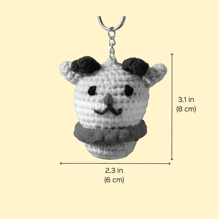 Handmade Crochet Reindeer Ornament For Christmas Decoration