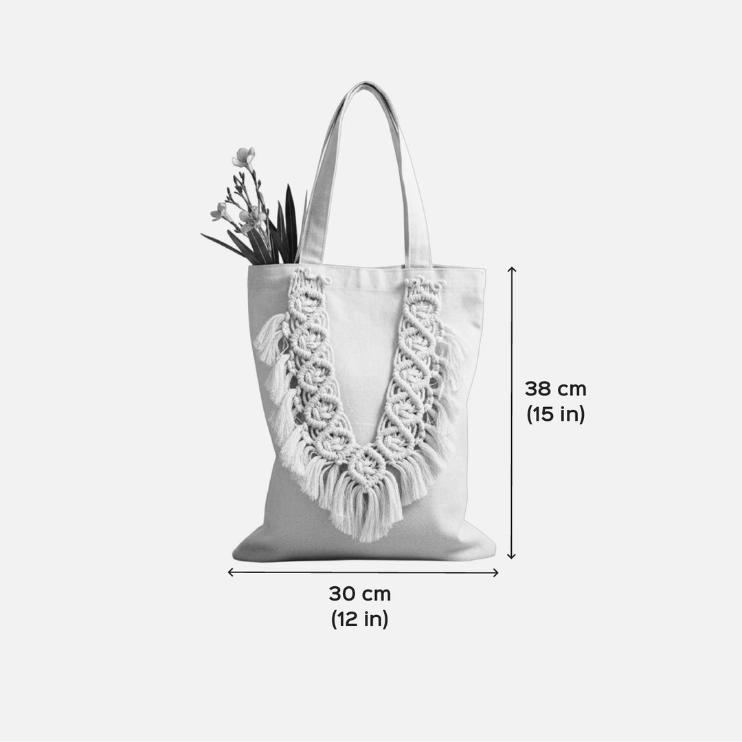 Handmade Macrame Tote Bag