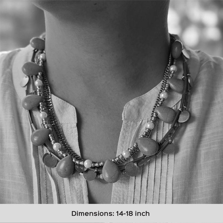 Handmade Avery Brass Short Necklace