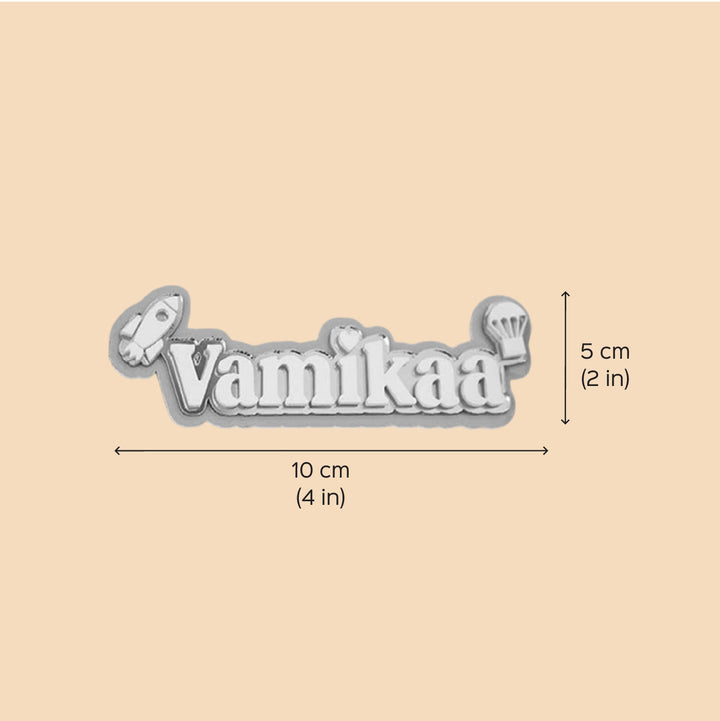Personalized Printed Rock & Hot Air Balloon Theme Acrylic Fridge Magnet
