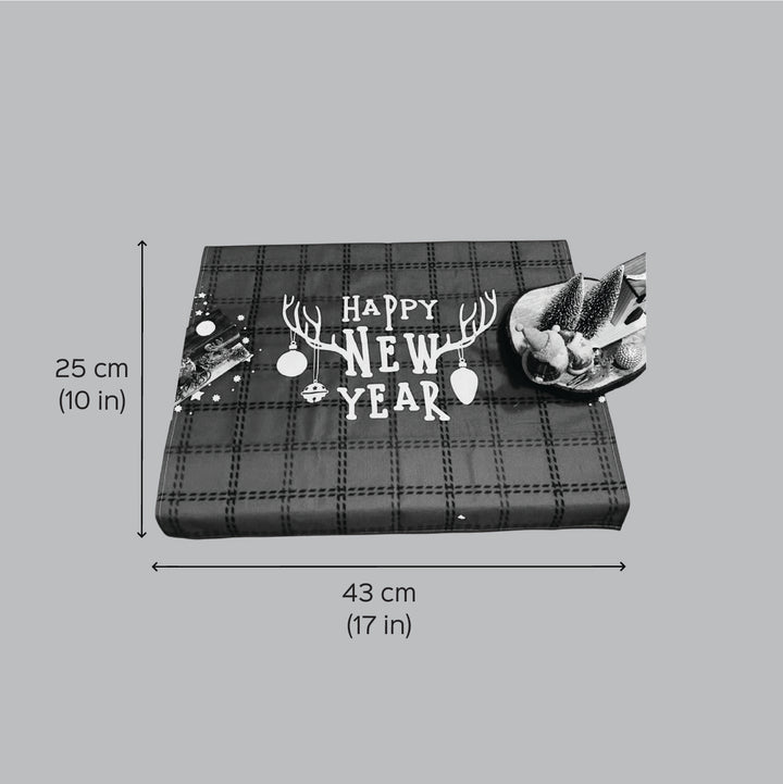 Red Table Mat For Christmas Table Decoration
