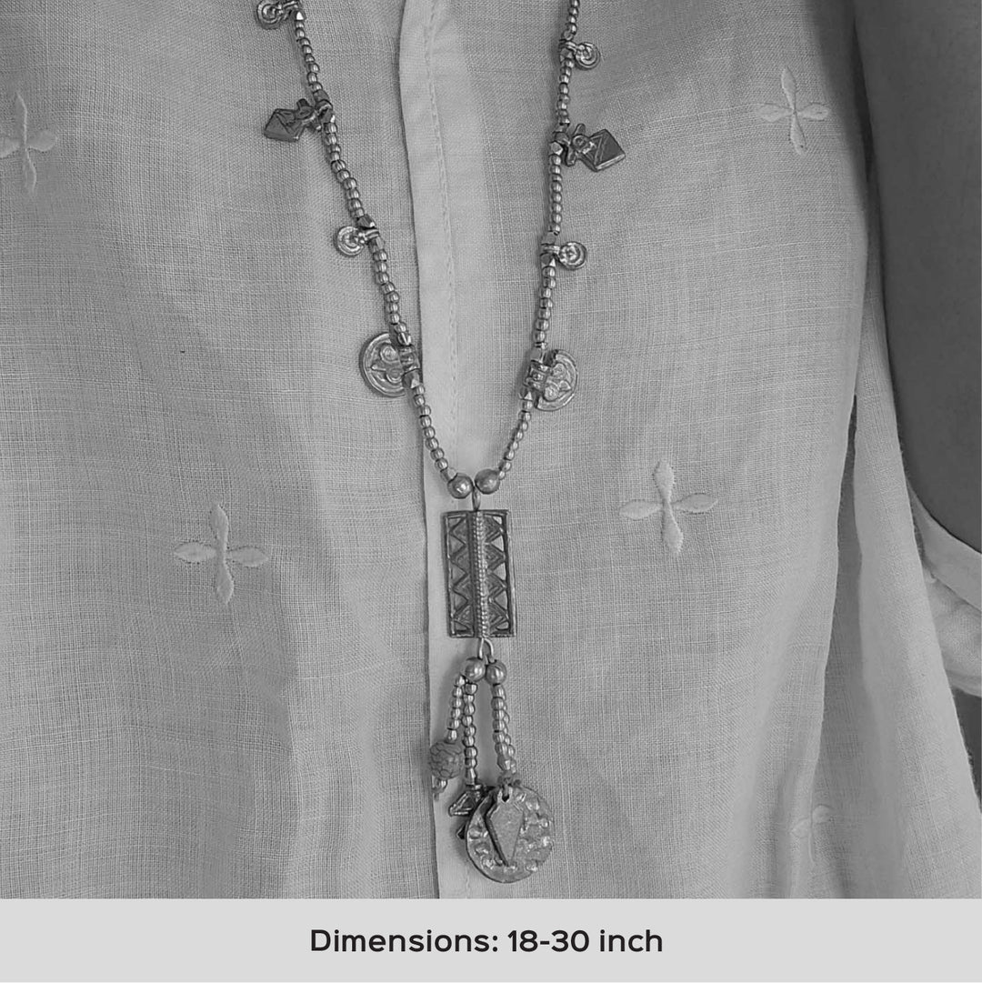 Handmade Shiloh Design Brass Necklace
