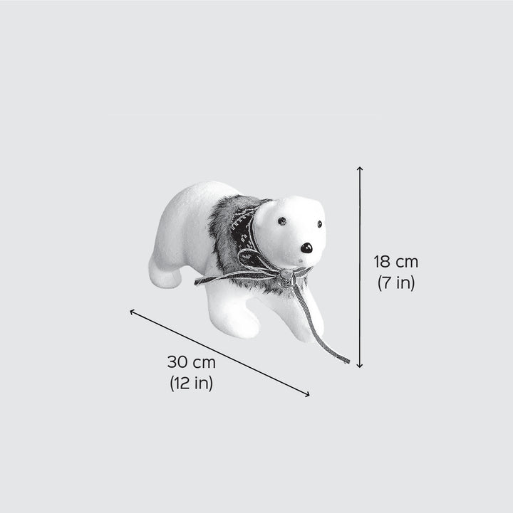 Big Snow Polar Bear Decor For Christmas Table Decoration