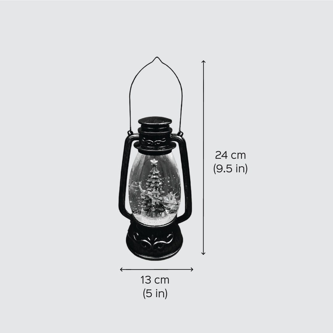 Trio Rotating Xmas Tree Musical Lantern Decor For Christmas Table Decoration
