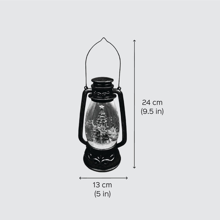 Trio Rotating Xmas Tree Musical Lantern Decor For Christmas Table Decoration