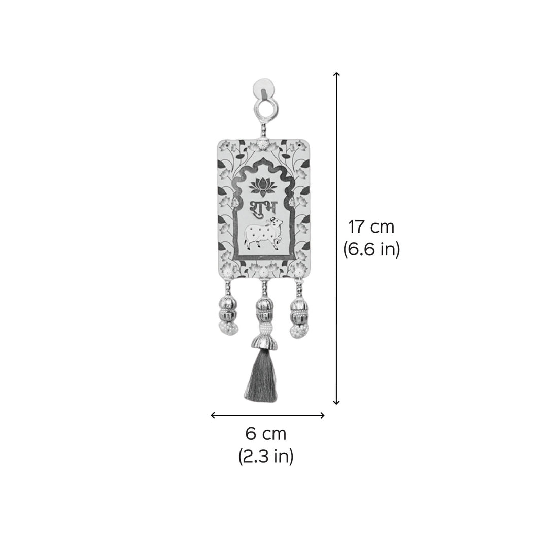 Handcrafted Printed Small Pichwai Shubh Labh Hanging | Set Of 2
